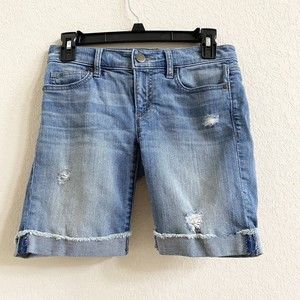 Loft Modern‎ Distressed Jean Shorts Size 00/24 Cuffed